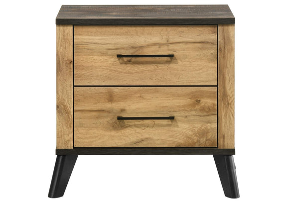 225002 Kaywood 2-drawer Nightstand Bedside Table Natural Pine