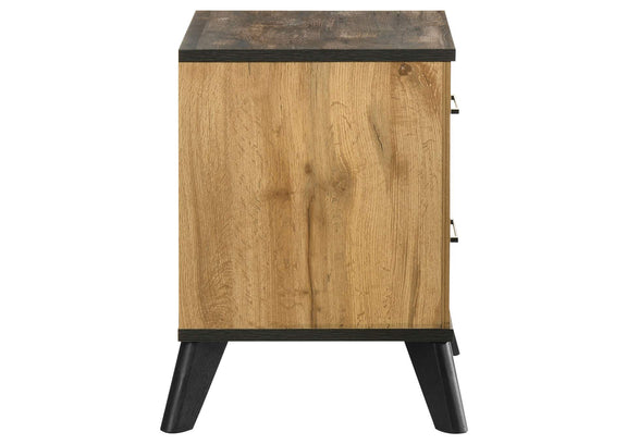 225002 Kaywood 2-drawer Nightstand Bedside Table Natural Pine