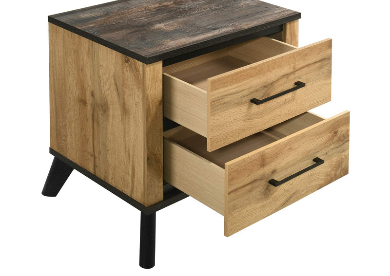 225002 Kaywood 2-drawer Nightstand Bedside Table Natural Pine