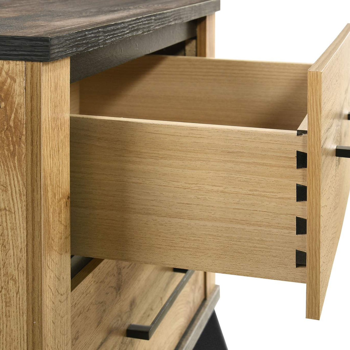 225002 Kaywood 2-drawer Nightstand Bedside Table Natural Pine