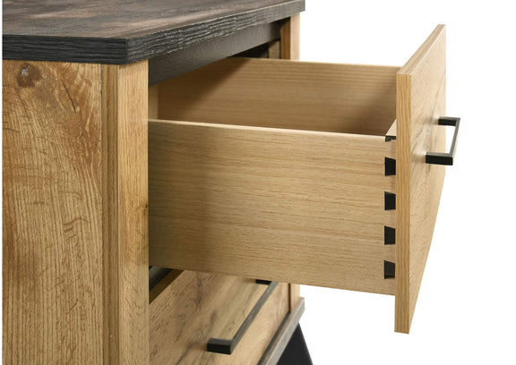225002 Kaywood 2-drawer Nightstand Bedside Table Natural Pine