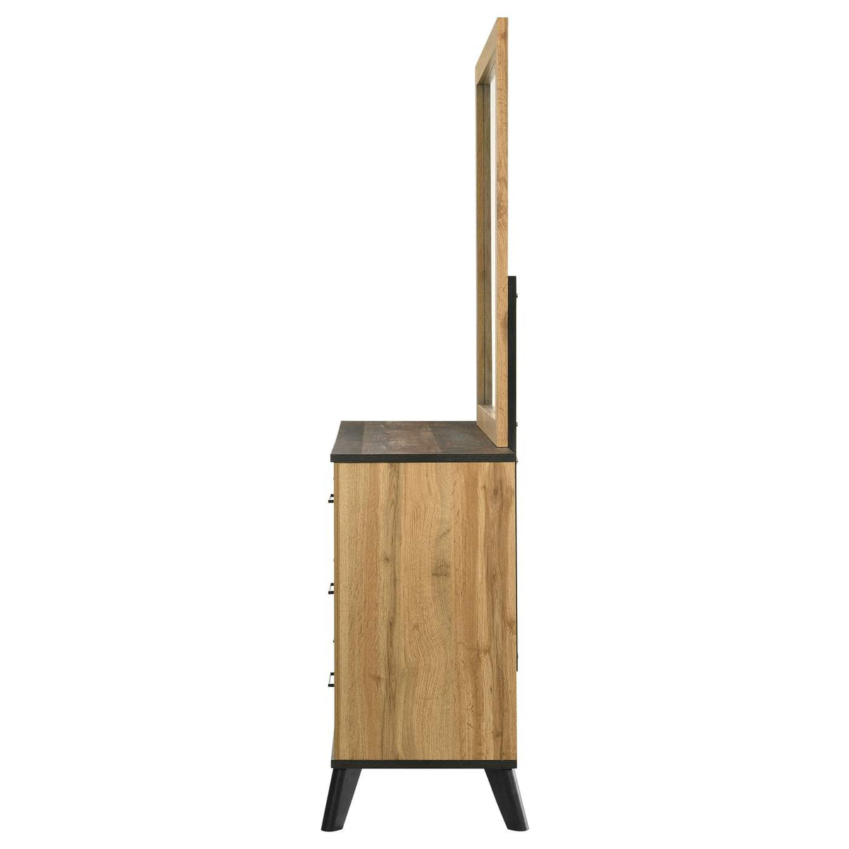 225003M Kaywood 6-drawer Dresser and Mirror Natural Pine