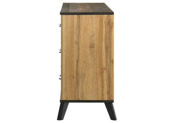 225003 Kaywood 6-drawer Dresser Cabinet Natural Pine