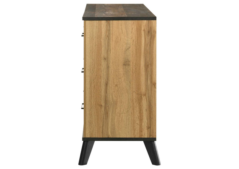 225003 Kaywood 6-drawer Dresser Cabinet Natural Pine