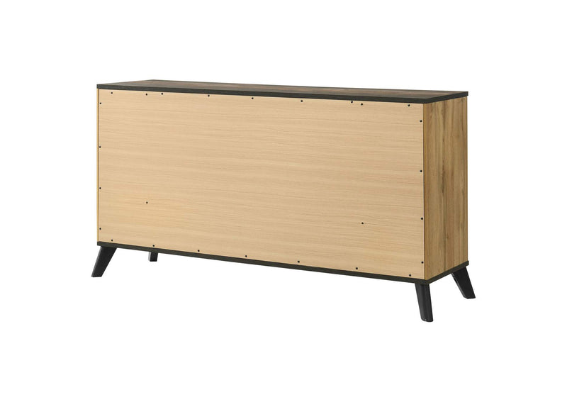 225003 Kaywood 6-drawer Dresser Cabinet Natural Pine