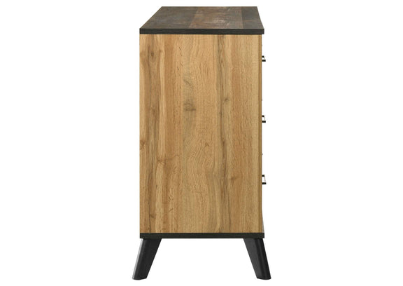 225003 Kaywood 6-drawer Dresser Cabinet Natural Pine