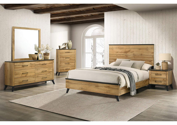 225003 Kaywood 6-drawer Dresser Cabinet Natural Pine