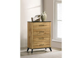 225005 Kaywood 4-drawer Bedroom Chest of Drawers Natural Pine