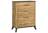 225005 Kaywood 4-drawer Bedroom Chest of Drawers Natural Pine