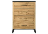 225005 Kaywood 4-drawer Bedroom Chest of Drawers Natural Pine