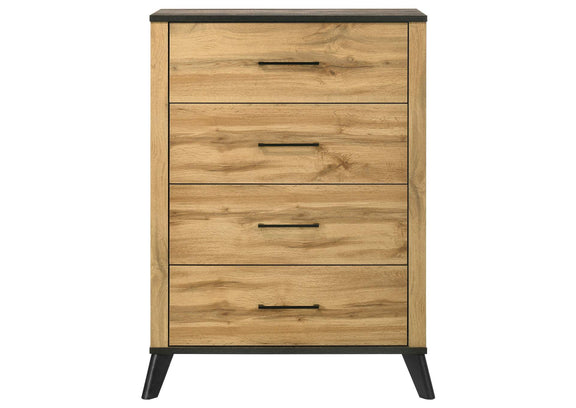 225005 Kaywood 4-drawer Bedroom Chest of Drawers Natural Pine
