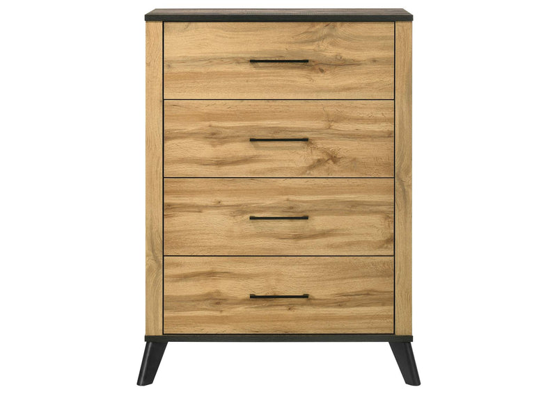 225005 Kaywood 4-drawer Bedroom Chest of Drawers Natural Pine