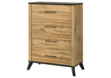 225005 Kaywood 4-drawer Bedroom Chest of Drawers Natural Pine