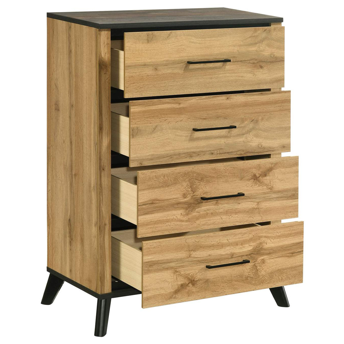 225005 Kaywood 4-drawer Bedroom Chest of Drawers Natural Pine