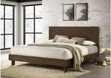 225011KE Glenwood 48-inch Eastern King Platform Panel Bed Warm Brown