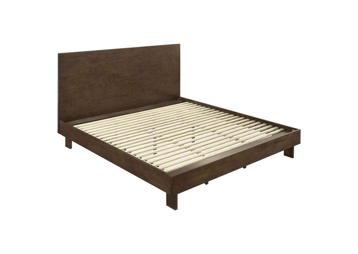 225011KE Glenwood 48-inch Eastern King Platform Panel Bed Warm Brown