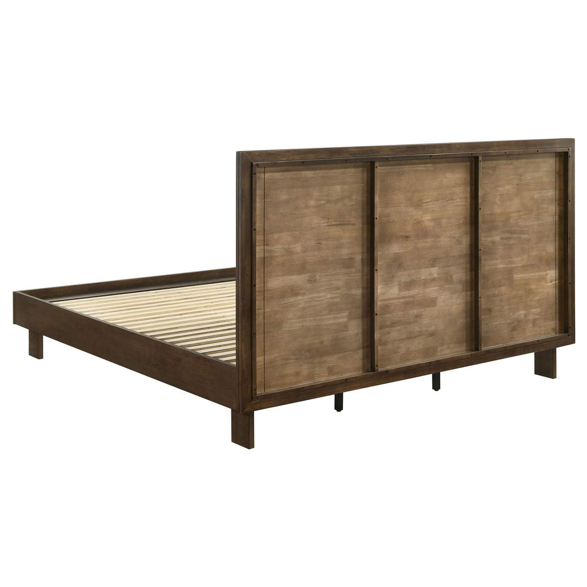 225011KE Glenwood 48-inch Eastern King Platform Panel Bed Warm Brown