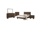 225011Q-S5 Glenwood 5-piece Queen Bedroom Set Warm Brown