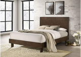 225011Q Glenwood 48-inch Queen Platform Panel Bed Warm Brown