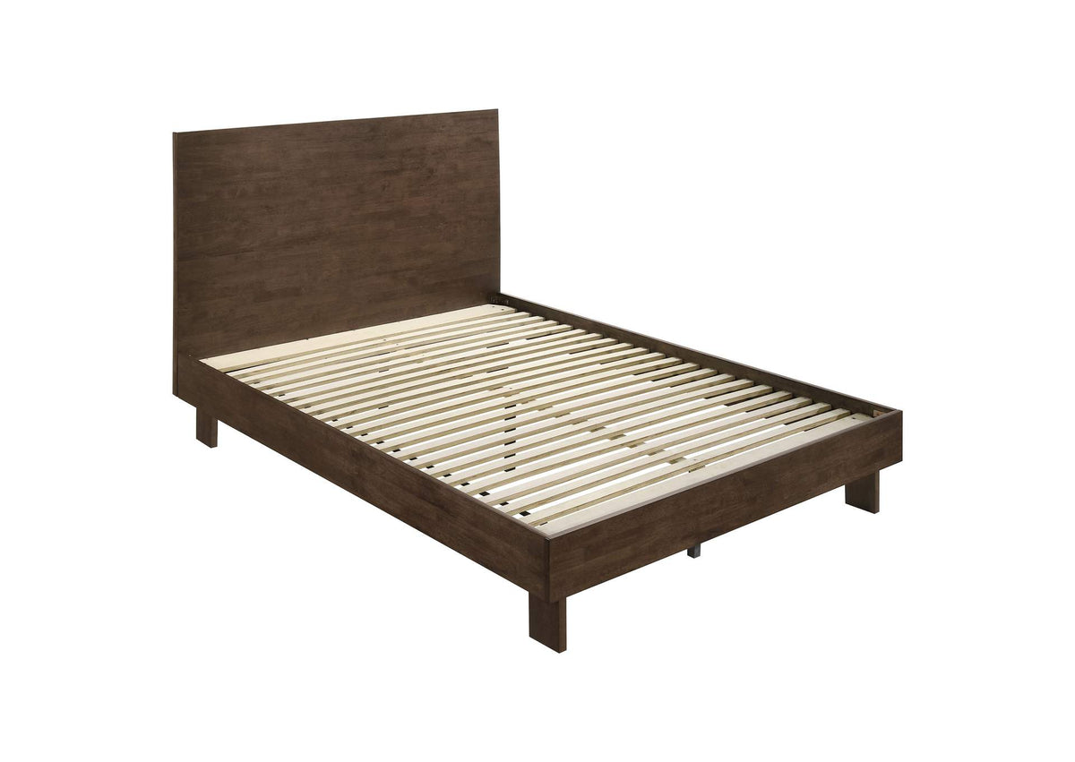 225011Q Glenwood 48-inch Queen Platform Panel Bed Warm Brown