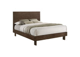 225011Q Glenwood 48-inch Queen Platform Panel Bed Warm Brown