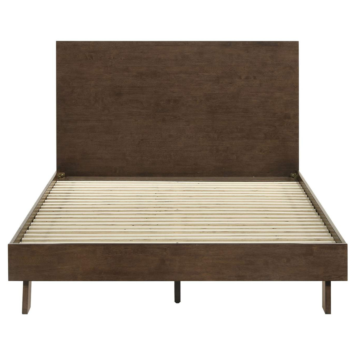 225011Q Glenwood 48-inch Queen Platform Panel Bed Warm Brown