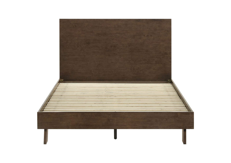 225011Q Glenwood 48-inch Queen Platform Panel Bed Warm Brown