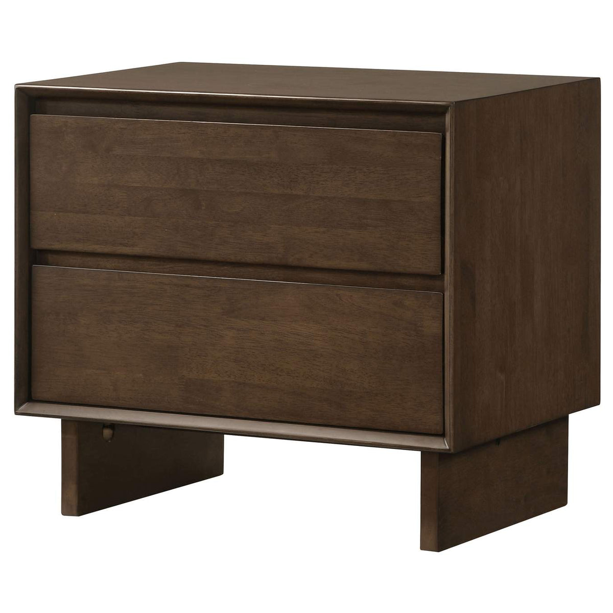 225012 Glenwood 2-drawer Nightstand Bedside Table Warm Brown