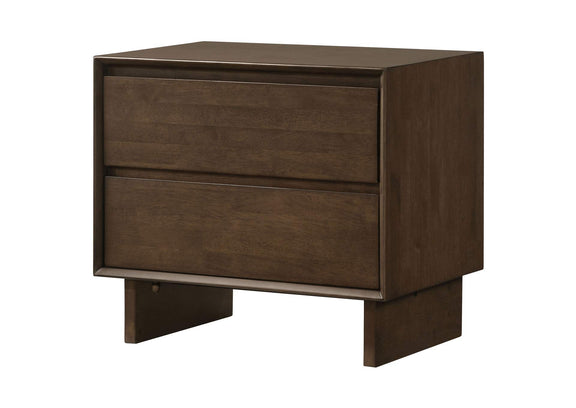 225012 Glenwood 2-drawer Nightstand Bedside Table Warm Brown