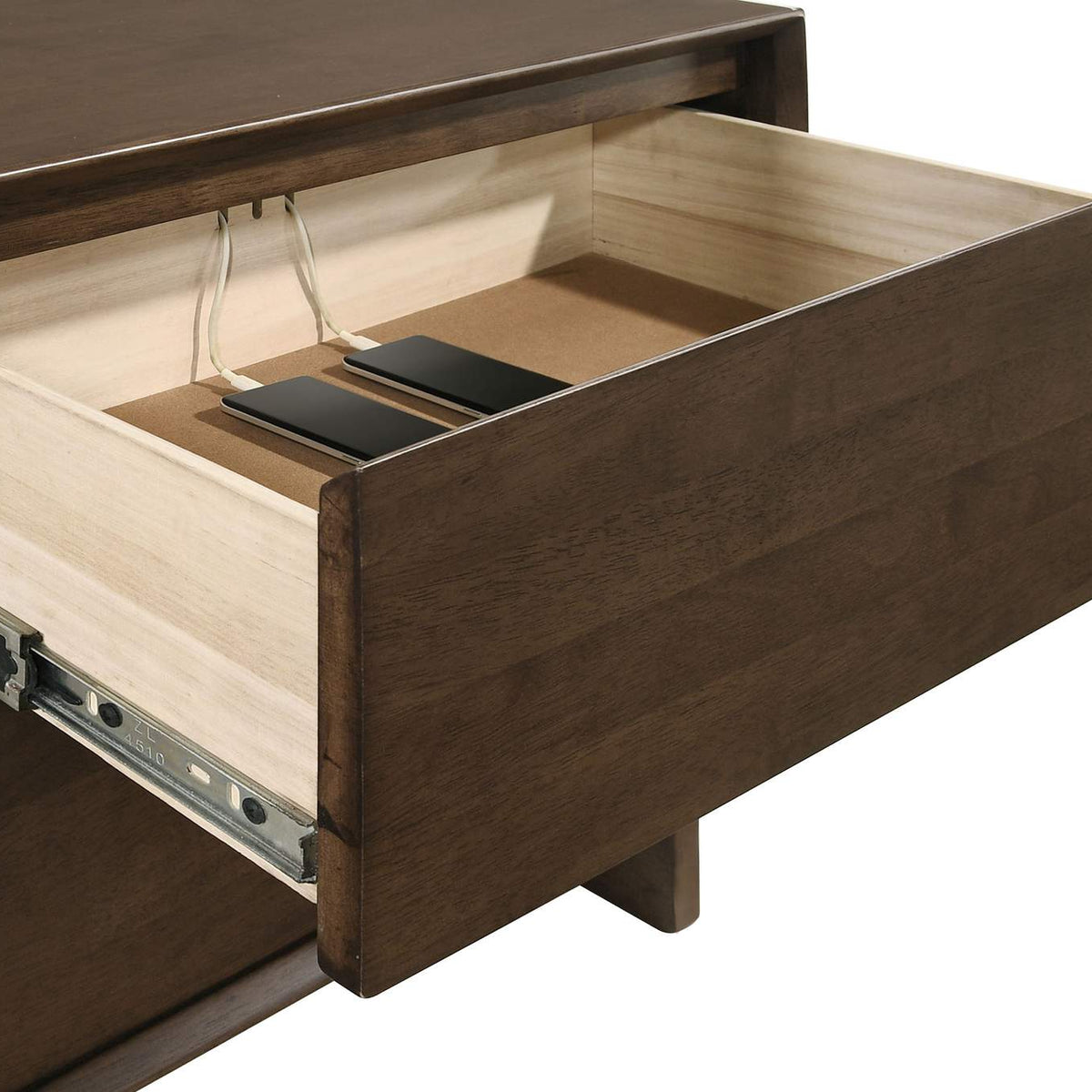 225012 Glenwood 2-drawer Nightstand Bedside Table Warm Brown