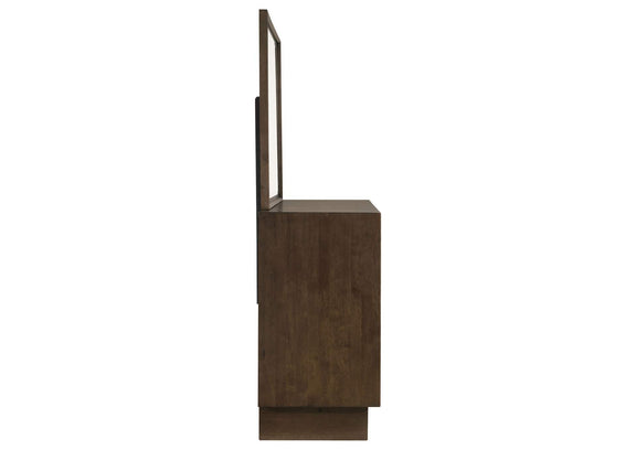 225013M Glenwood 6-drawer Dresser and Mirror Warm Brown