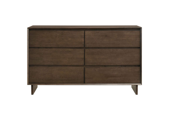 225013 Glenwood 6-drawer Dresser Cabinet Warm Brown