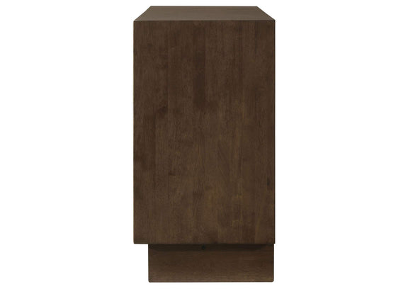 225013 Glenwood 6-drawer Dresser Cabinet Warm Brown