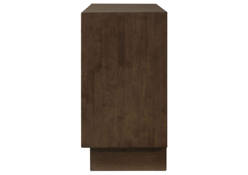 225013 Glenwood 6-drawer Dresser Cabinet Warm Brown