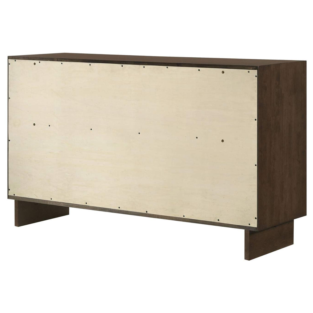 225013 Glenwood 6-drawer Dresser Cabinet Warm Brown