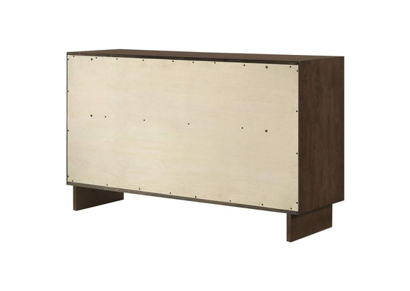 225013 Glenwood 6-drawer Dresser Cabinet Warm Brown