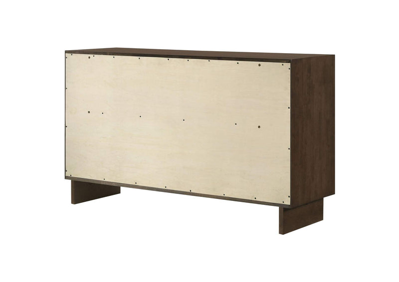 225013 Glenwood 6-drawer Dresser Cabinet Warm Brown