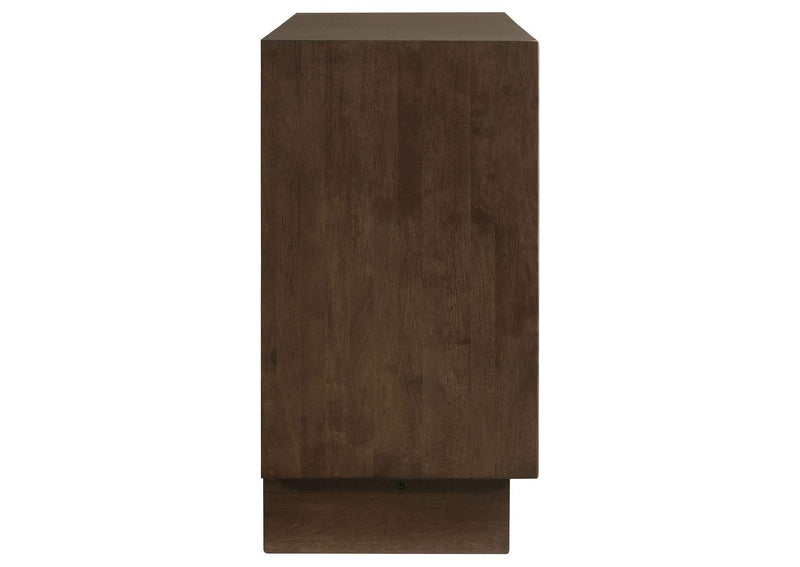 225013 Glenwood 6-drawer Dresser Cabinet Warm Brown