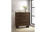225015 Glenwood 4-drawer Chest of Drawers Warm Brown
