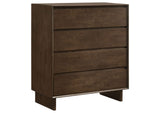 225015 Glenwood 4-drawer Chest of Drawers Warm Brown