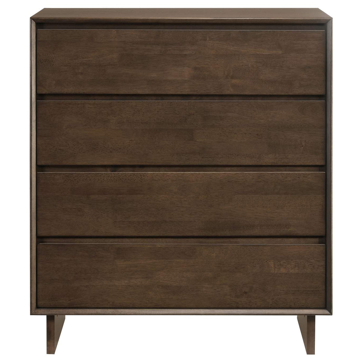 225015 Glenwood 4-drawer Chest of Drawers Warm Brown