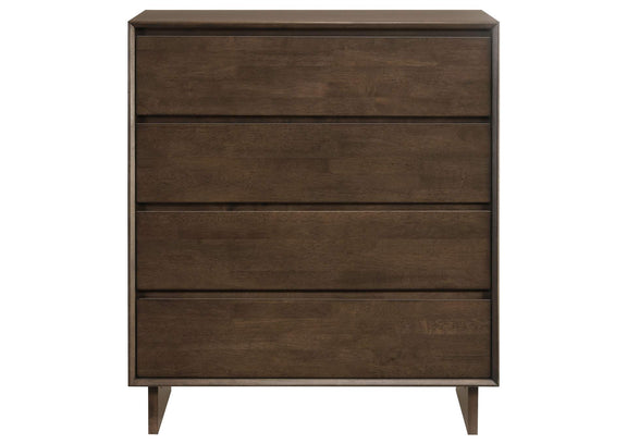 225015 Glenwood 4-drawer Chest of Drawers Warm Brown