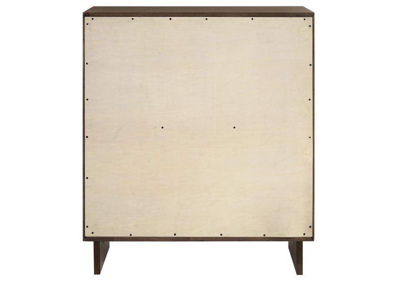 225015 Glenwood 4-drawer Chest of Drawers Warm Brown
