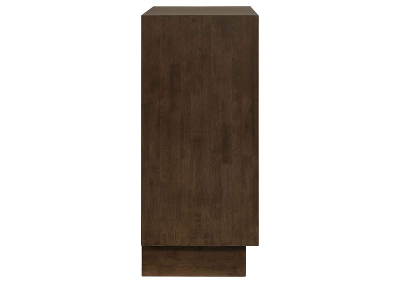 225015 Glenwood 4-drawer Chest of Drawers Warm Brown