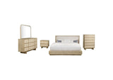 225041KE-S5 Kailani 5-piece Eastern King Bedroom Set Beige Oak