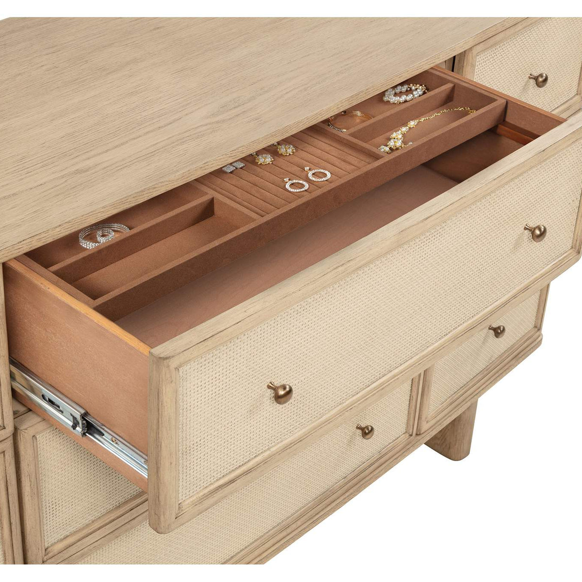225041KW-S4 Kailani 4-piece California King Bedroom Set Beige Oak