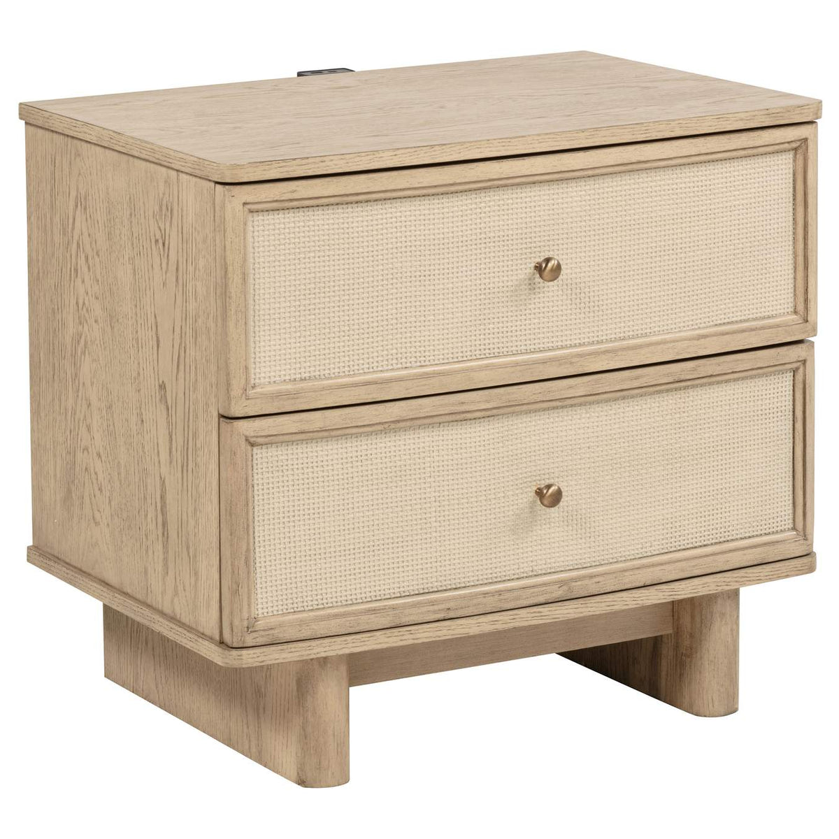 225041Q-S4 Kailani 4-piece Queen Bedroom Set Beige Oak
