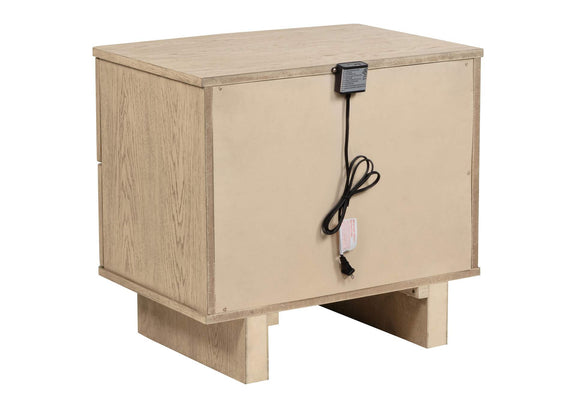 225041Q-S4 Kailani 4-piece Queen Bedroom Set Beige Oak