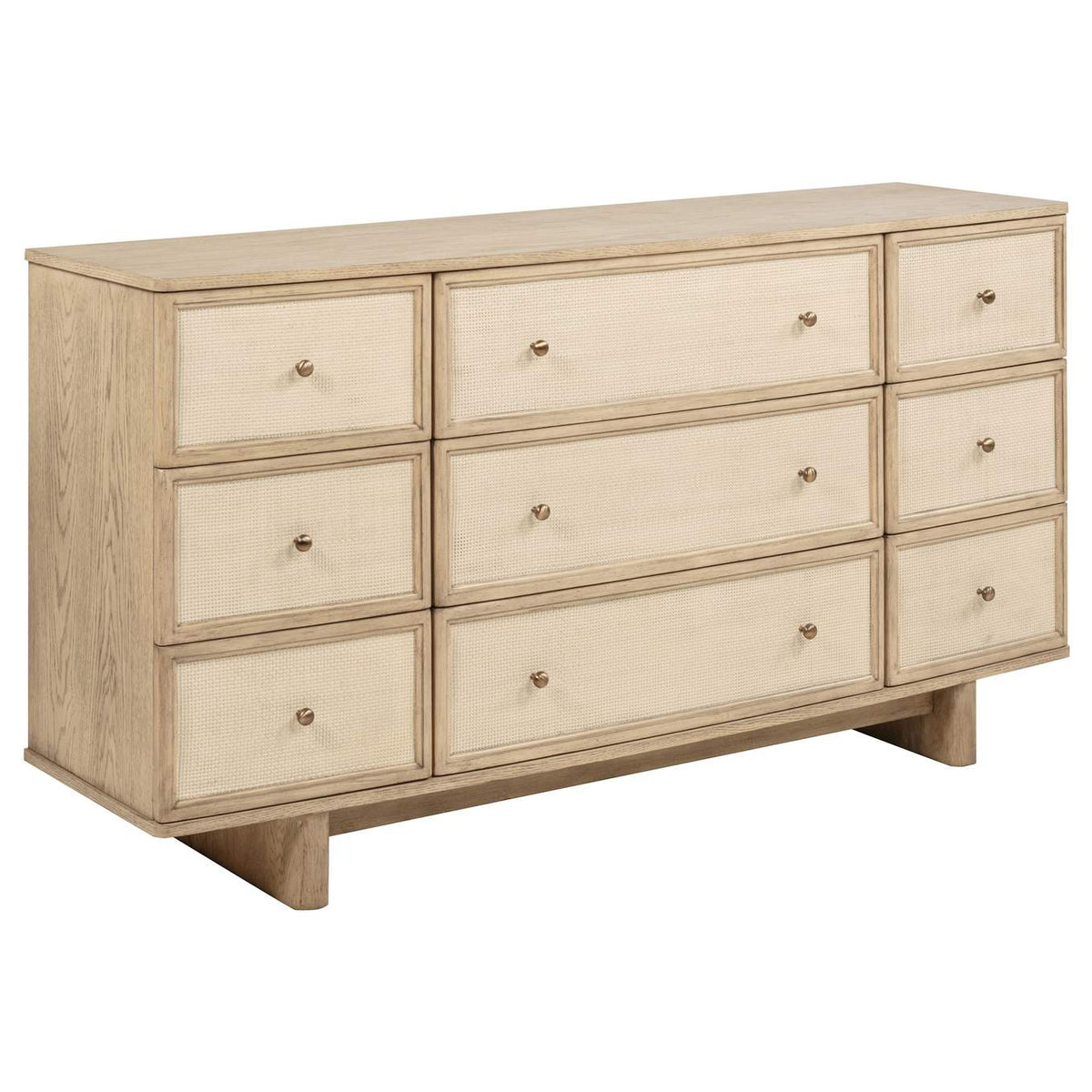 225041Q-S5 Kailani 5-piece Queen Bedroom Set Beige Oak