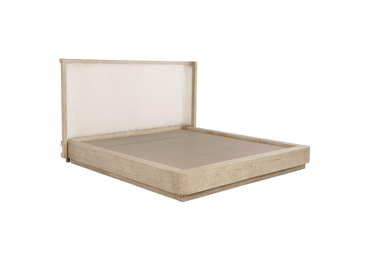 225041Q Kailani 52-inch Queen Wingback Bed Beige Oak